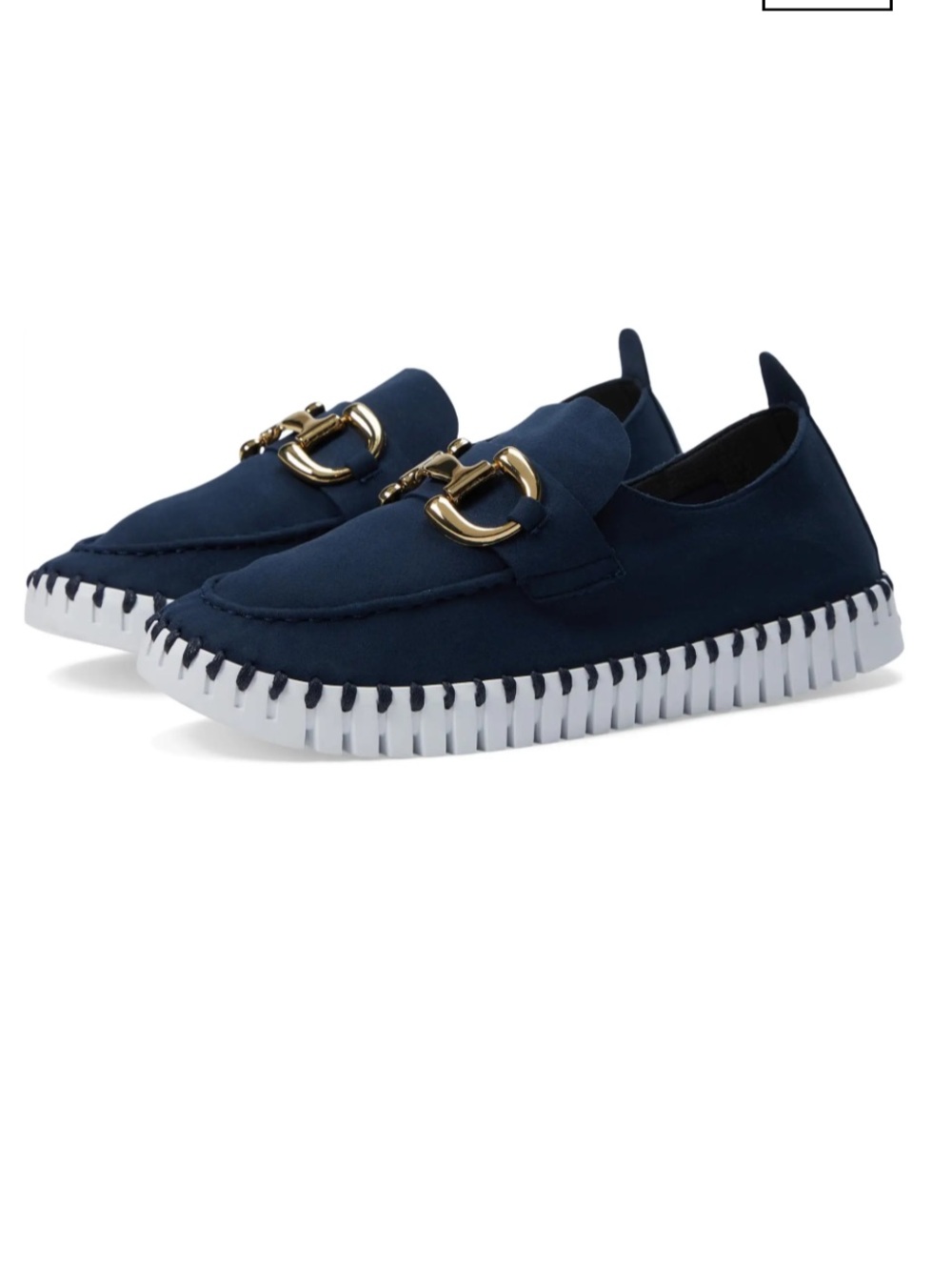 Isle Jacobsen Tulip Navy Loafers NEW Sz 8